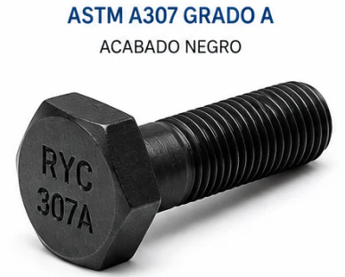 ASTM A307 Grade A bolt with black finish